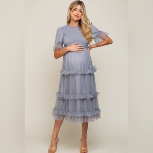 Blue Maternity Dress NWT